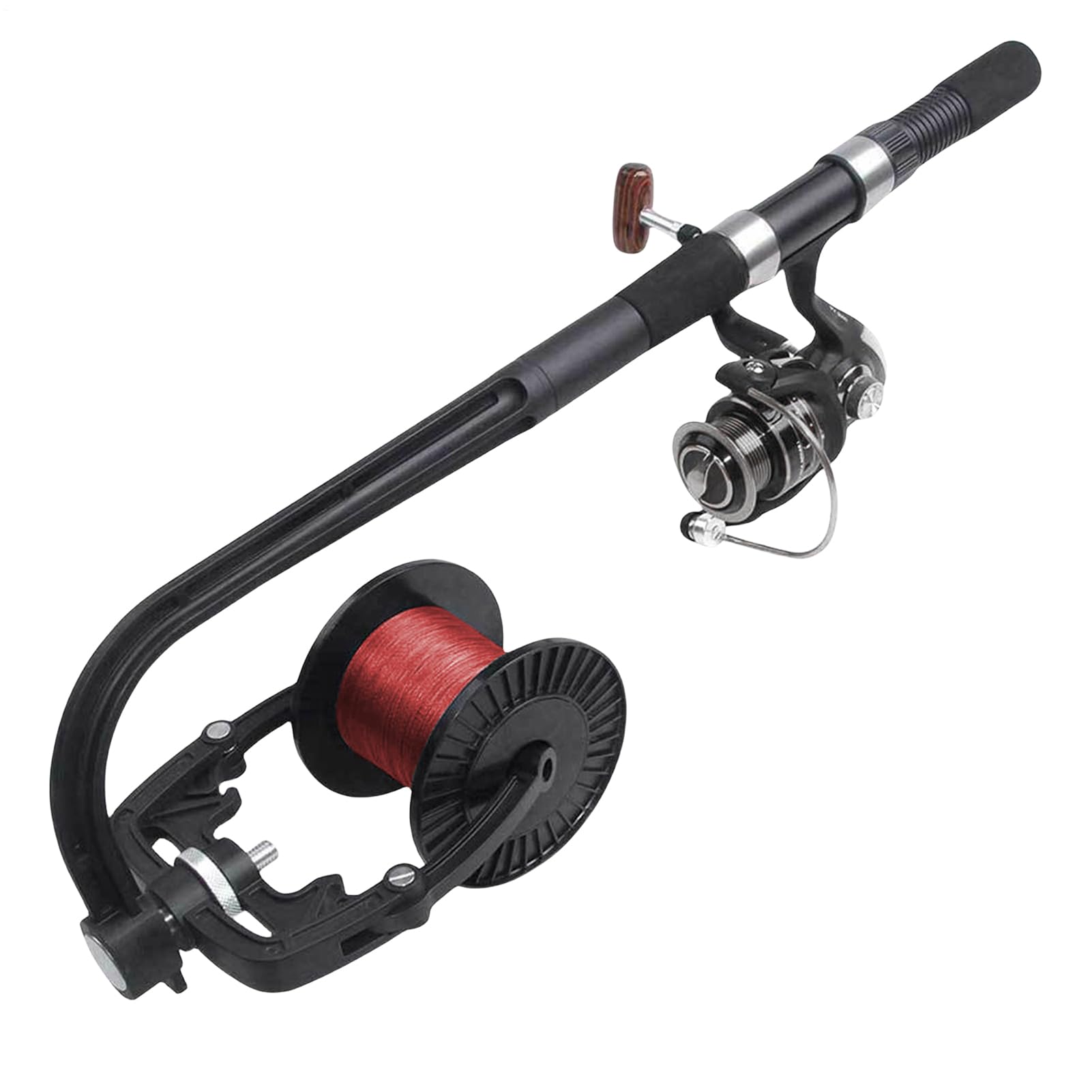 Fishing Reel Spooler - Fishing Lines Winder | Fiishing Reels Liine Spooler | Spin Reels Fishiing Spooling Station | Winding System Equipment Compact Bait Casting Reel for Boat Shore Adult Professional