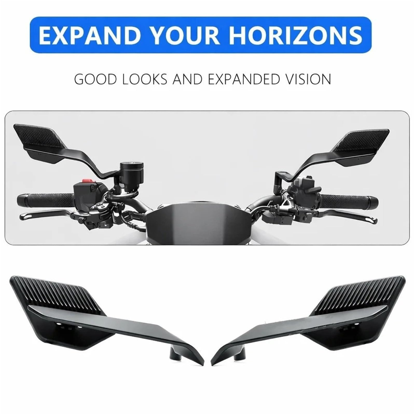 Rétroviseurs latéraux Convient pour HO&NDA CB600F CB650F CB900 CB599 CB600 Hornet rétroviseurs d'aile de moto rétroviseur
