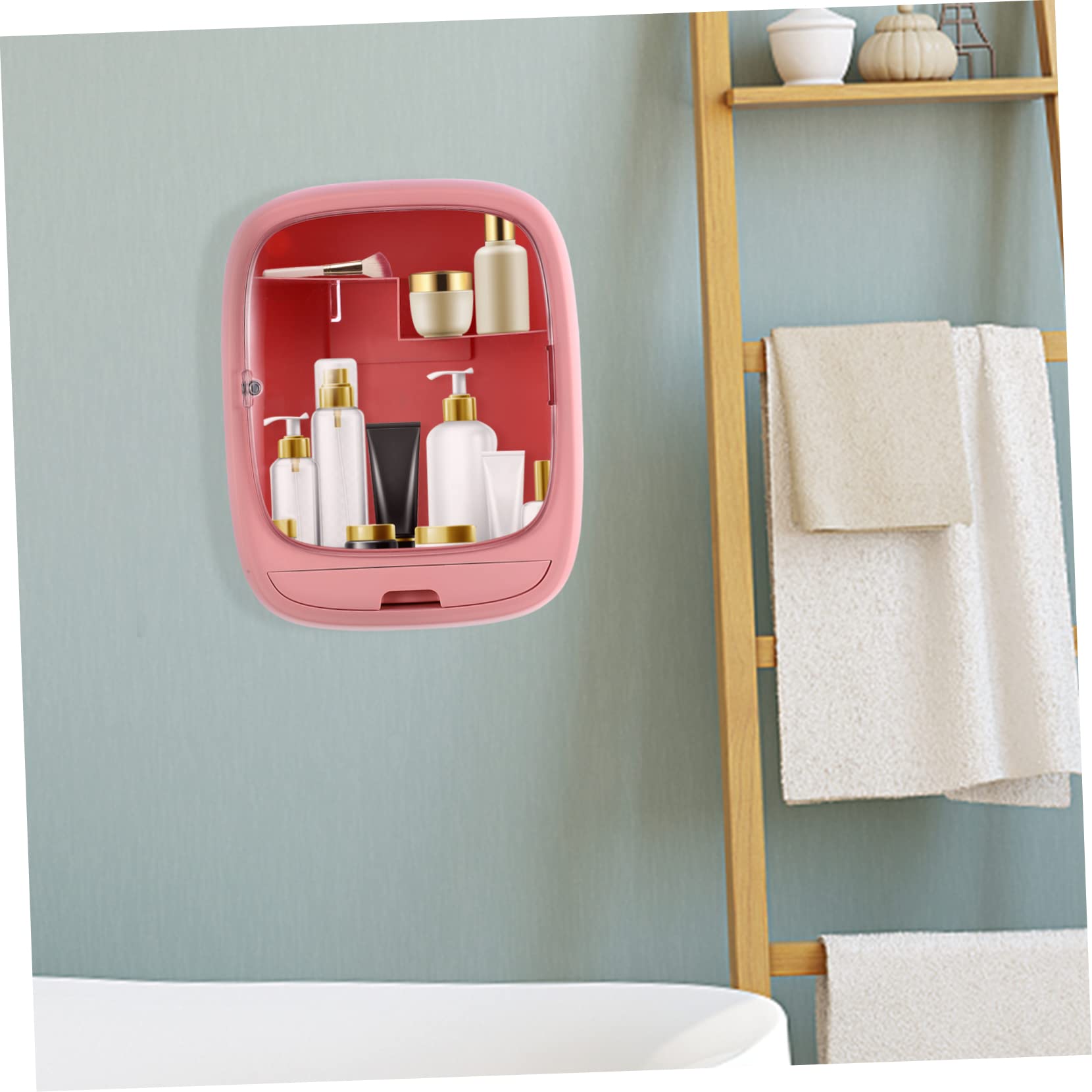 Garneck 1 Scatola Portaoggetti Da Parete Multifunzionale Da Appendere Alla Parete Per Il Bagno