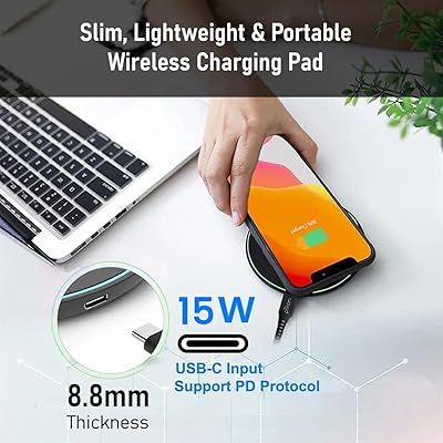 pTron Dynamo Ring Wireless Charger 15W, Compatible Paraguay Ubuy