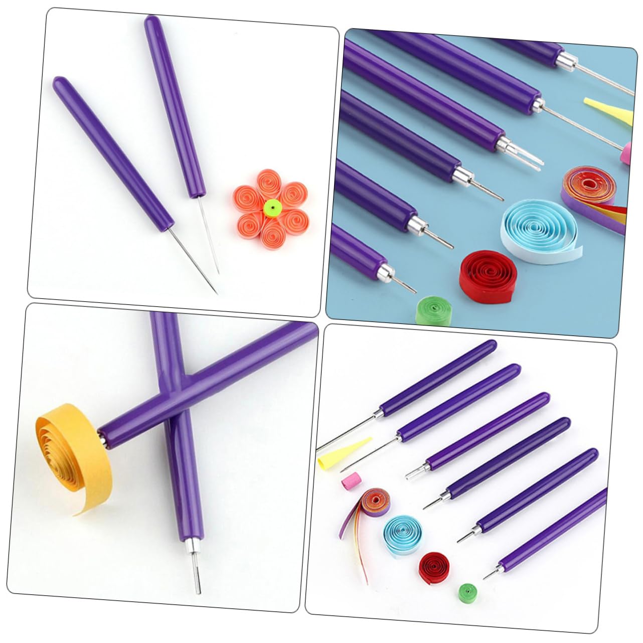 Holibanna 2pcs Quilling Combs For Paper Craft Stainless