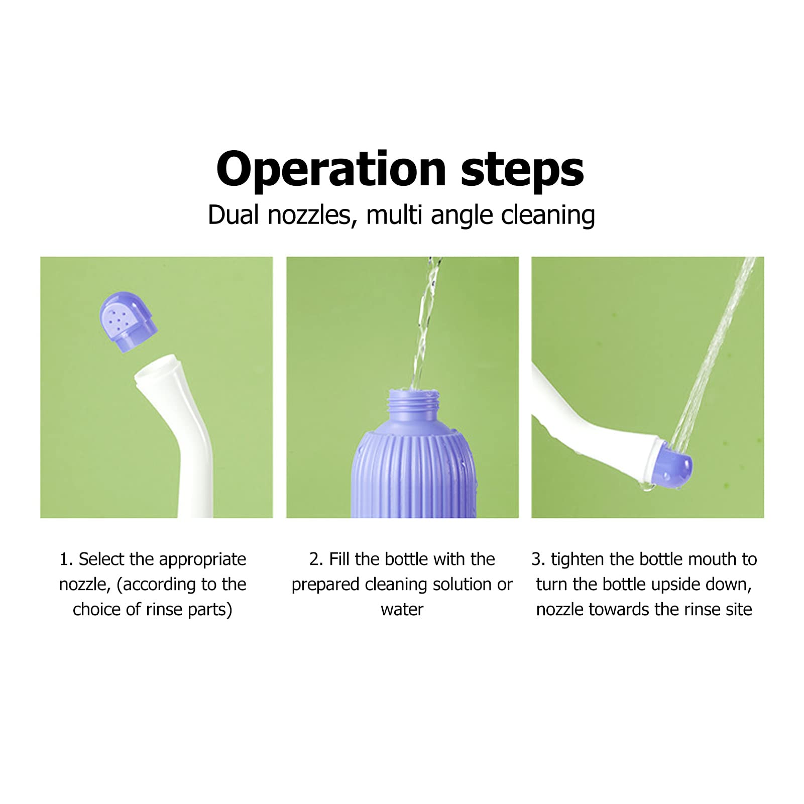 500ml Multipurpose Portable Bidet Sprayer Postpartum Peri Bottle for hygi-ene washing Soothing Postpa for Postpartum part Feminine Care — view 3