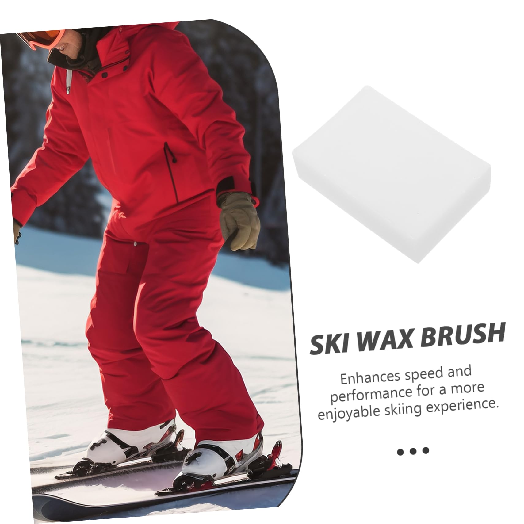 BESPORTBLE de Snowboard fartage de Planche à Neige de Planche à Neige Fart de Ski d'hiver pour Snowboard pour Ski Planche à Roulette Brosse à Fart de Ski la