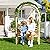 Giantex 81in Garden Arch with 2-Person Bench, Wooden Garden Arbor Archway Trellis for Climbing Plants, Outdoor Wedding Arches Patio Trellis Pergola for Ceremony Party Lawn Backyard, Load 543 lbs