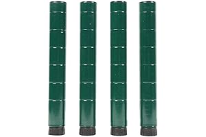 Green Epoxy Wire Shelving Posts - Pack of 4
