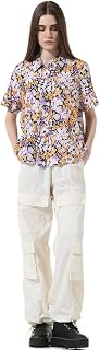 ONLY Women's Cotton Floral Regular Fit Shirt