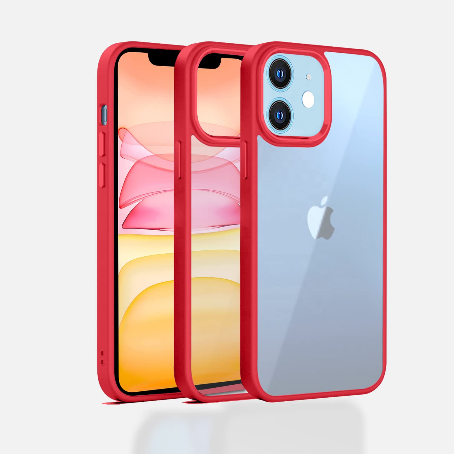 Pikkme Back Cover |Electroplated Chrome Metal Ring | Full Camera Protection | Raised Edges | Super Soft Side TPU | Bumper Case for iPhone 11 (Red) (B0BGPYBQXN) Amazon Price History, Amazon Price Tracker