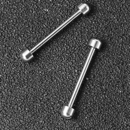 VILLFUL 2pcs Tiges de vis de Montre Watch Tube en Acier Inoxydable 18mm, Tube à vis de Montre pour Watch Clasps et Watch Bands, connecteur à vis Facile à Installer – vue 3