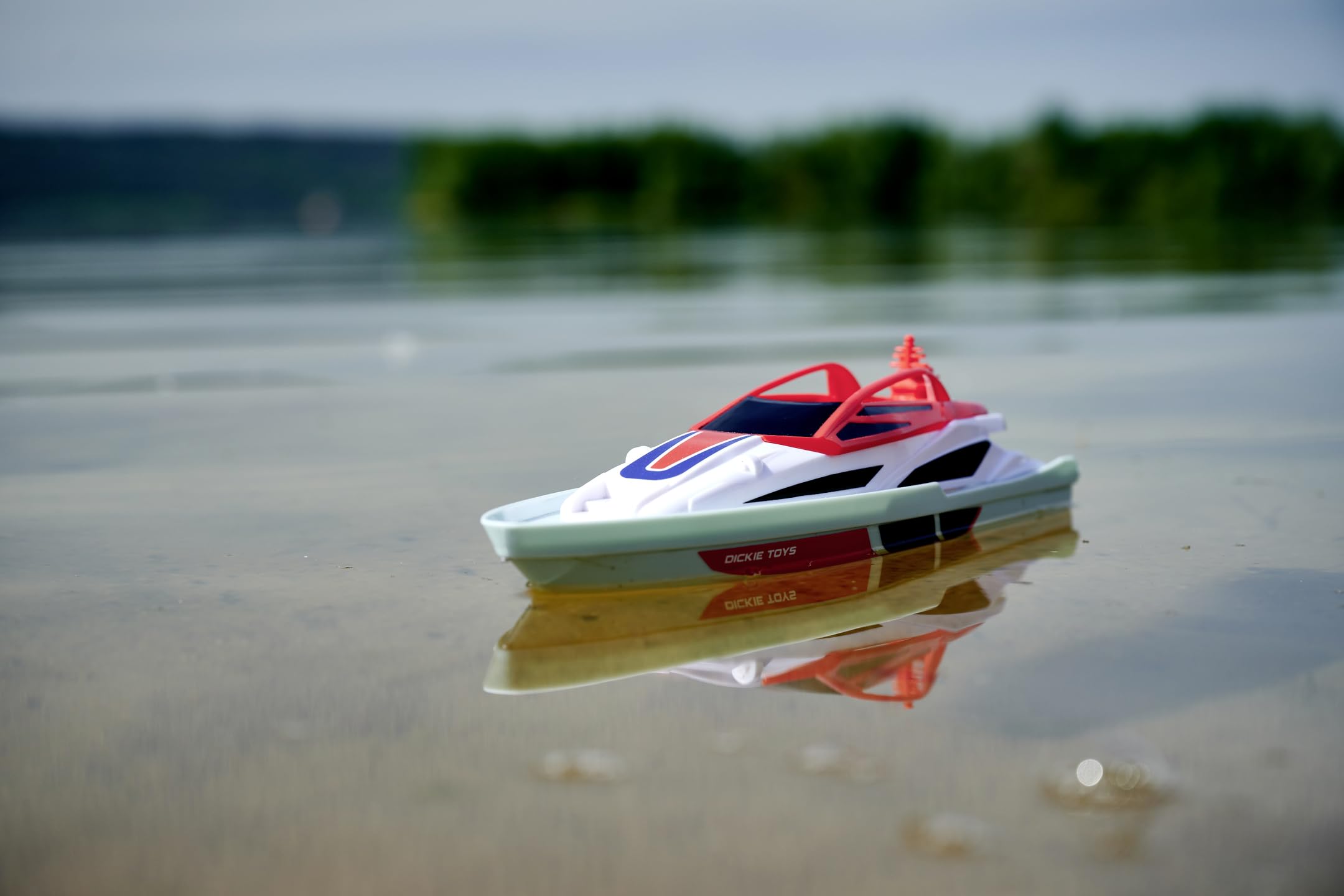 Dickie Toys – RC Sea Cruiser – barca telecomandata per bambini dai 6 anni, fino a 2 km/h di velocità, con telecomando da 2,4 GHz, 201106003