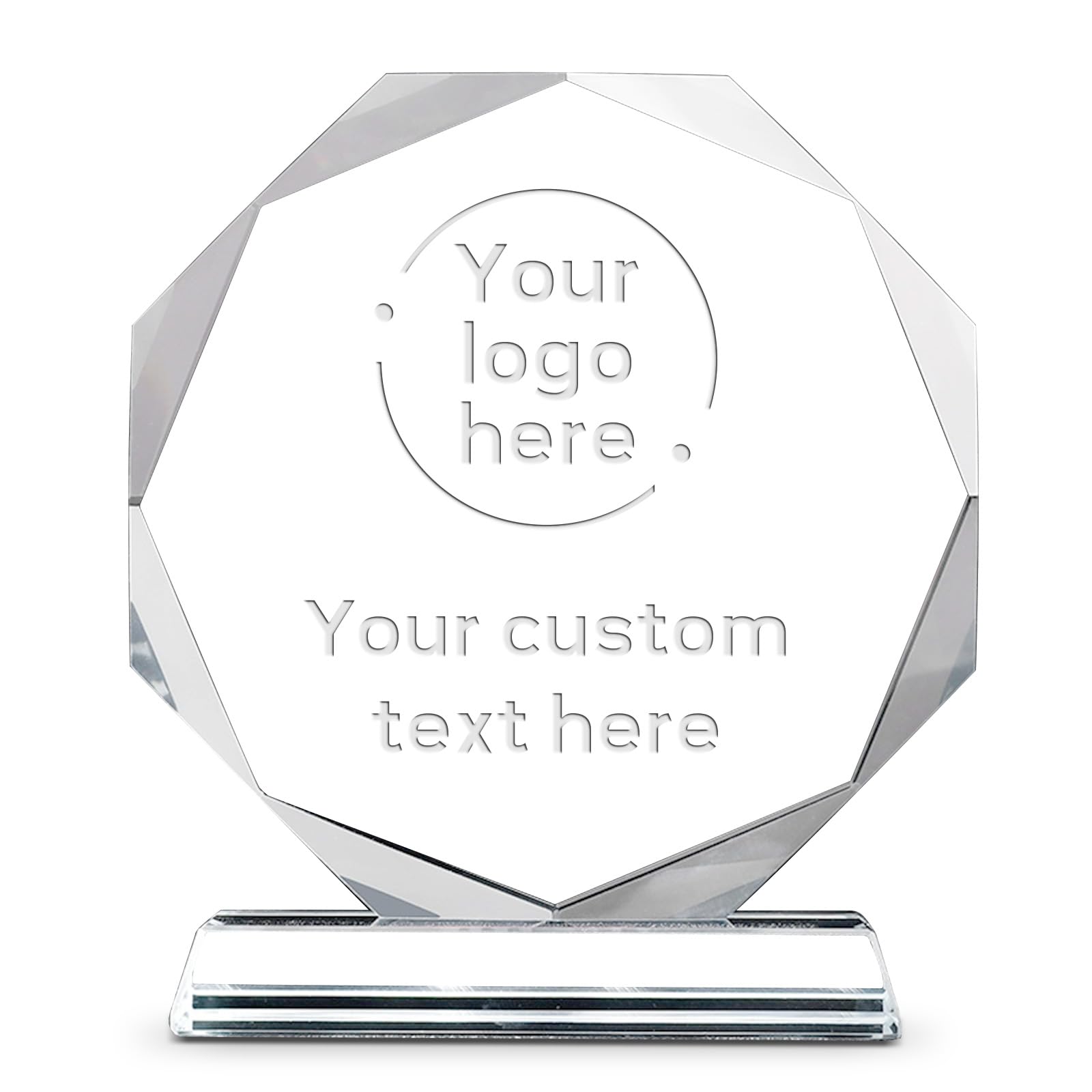 XSTZR Personalized Crystal trophy engraved - Custom Engraved Glass Awards for Employee Recognition, Retirement, Sports, Appreciation, Best Teacher, Corporate Gifts