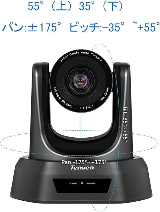 かわいい新作 Nv10a Hdmi Tenveo Web会議カメラ 三脚取付可能 Webex Zoom Skype Webカメラ Sdi Usb接続 1080p 10倍光学ズーム ウェブカメラ ウェブカメラ Www Namqa Org
