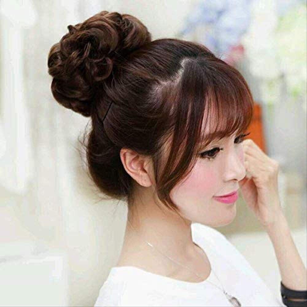 BGHJUE Flower 苞 Ball Head Wig Fashion Fluffy Wigs