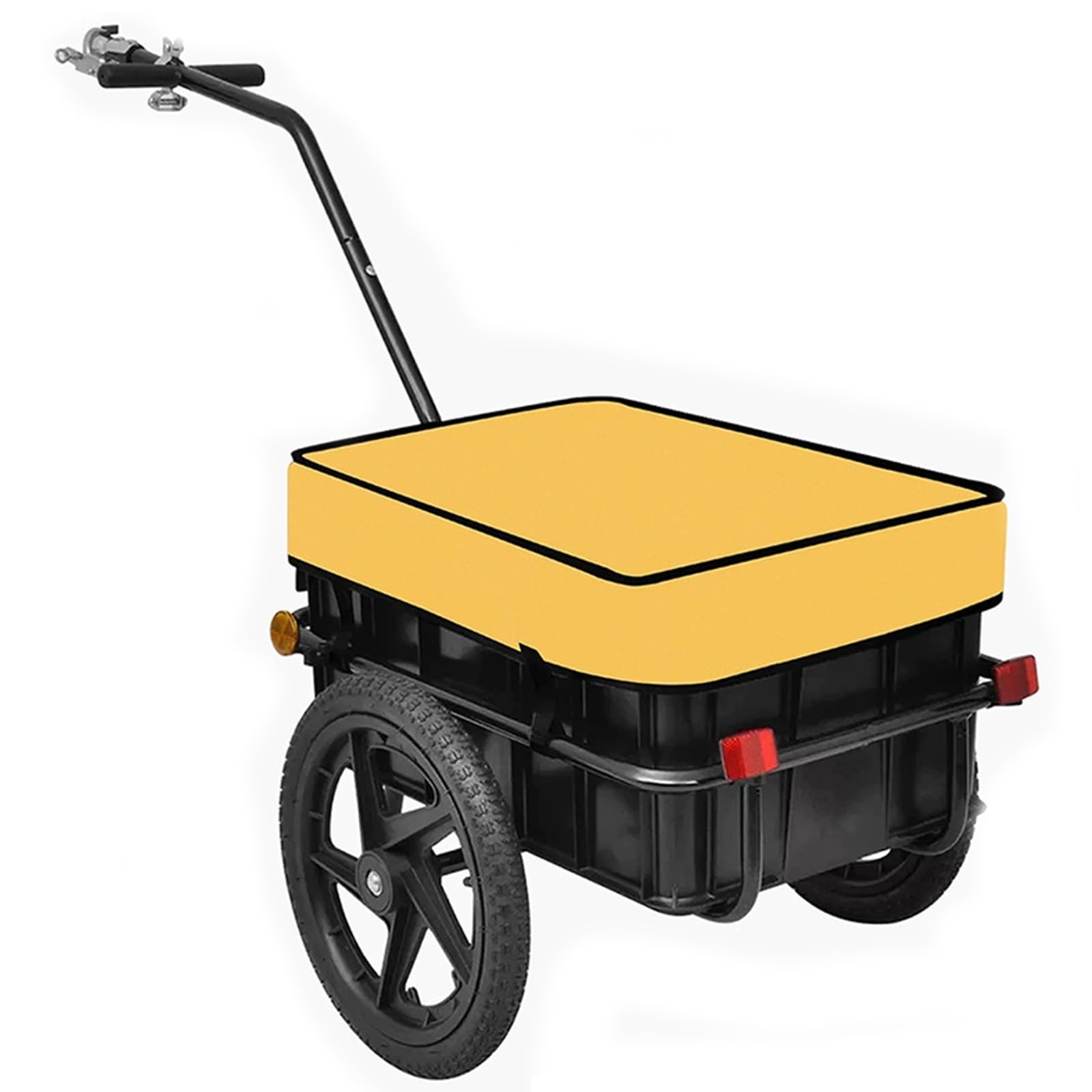 Remolque de carga plegable para bicicleta y remolque de bicicleta para perros con enganche de liberación rápida, reflectores para camping, viajes y compras