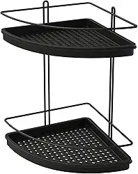 Porta Shampoo Duplo de Canto, Preto, Stolf