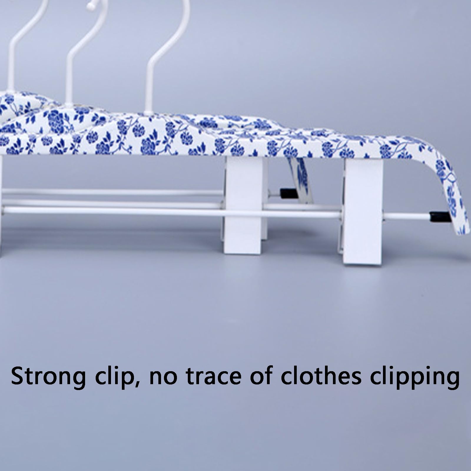 Confezione da 10 grucce per Pantaloni, gonne, Pantaloni in Legno, gruccia Inferiore per Pantaloni in Legno massello con 2 Clip Regolabili, grucce per Pantaloni, Jeans, Pantaloncini