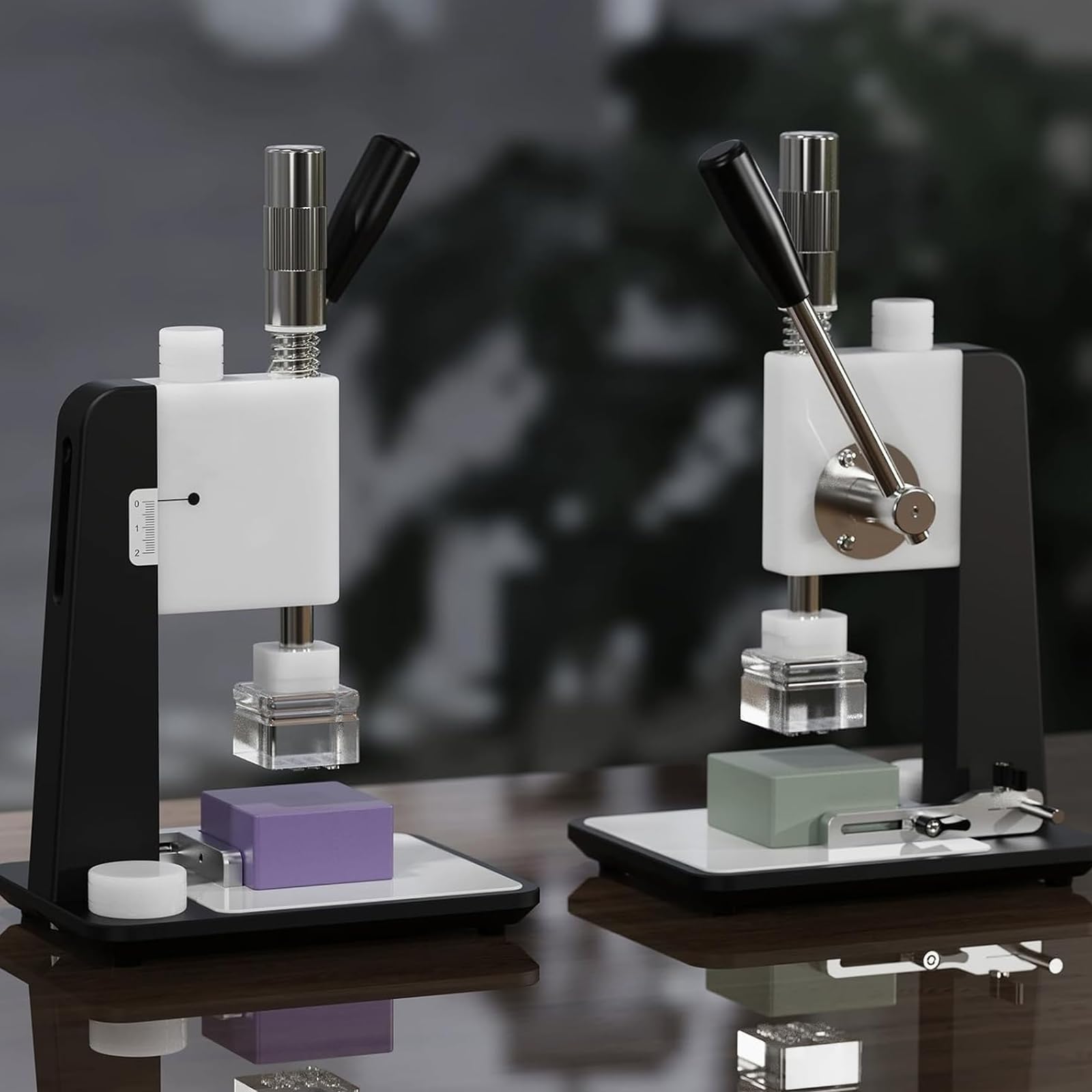 Máquina Manual para Estampar Jabón, Herramienta Artesanal para Repujar Jabón, Diseño con Mesa De Posicionamiento, Control De Profundidad De Precisión, Cabezales De Presión Reemplazables