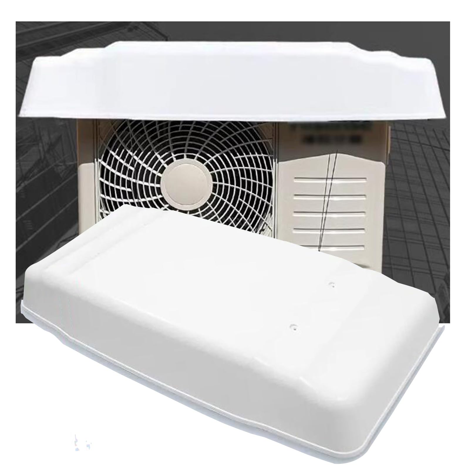 Couvercle de climatiseur en PVC blanc 3mm pour unité extérieure et pompe à chaleur