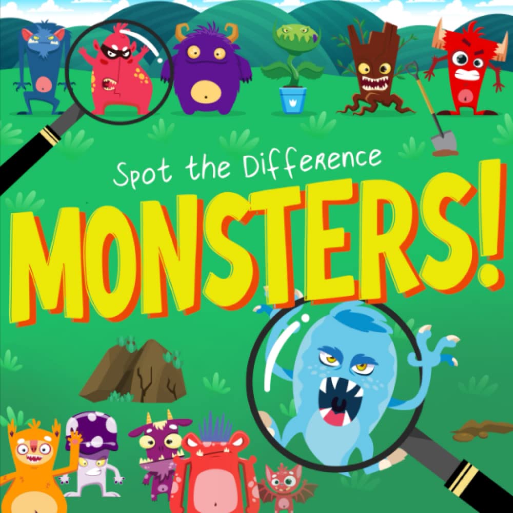 Spot the Difference - Monsters!: A Fun Search and Solve Book for Kids (Ages 4+) (Spot the Difference Collection)