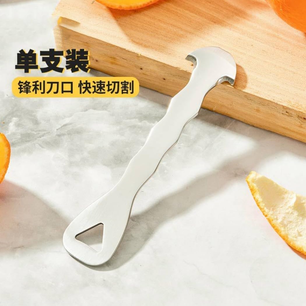 For Kitchen Easy to Clean 开橙神器304不锈钢剥橙器多用途去皮 Blades Scraper Tool 工具家用橙子柚子剥皮器 Kitchen Utensils for Cookware, Sinks, Dishes,-303