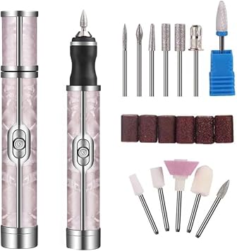 Shope Profesyonel Şarjlı Tırnak Törpüsü ve Manikür Pedikür Seti – Kablosuz Elektrikli Tırnak Frezesi – 12 Başlıklı, 4 Hız Ayarlı, LED Işıklı – Akrilik, Jel Oje Çıkarma ve Tırnak Bakım Cihazı