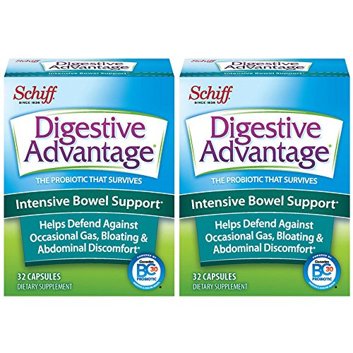 Digestive Advantage Intensive Bowel Support, 32 Count, Pack of 2