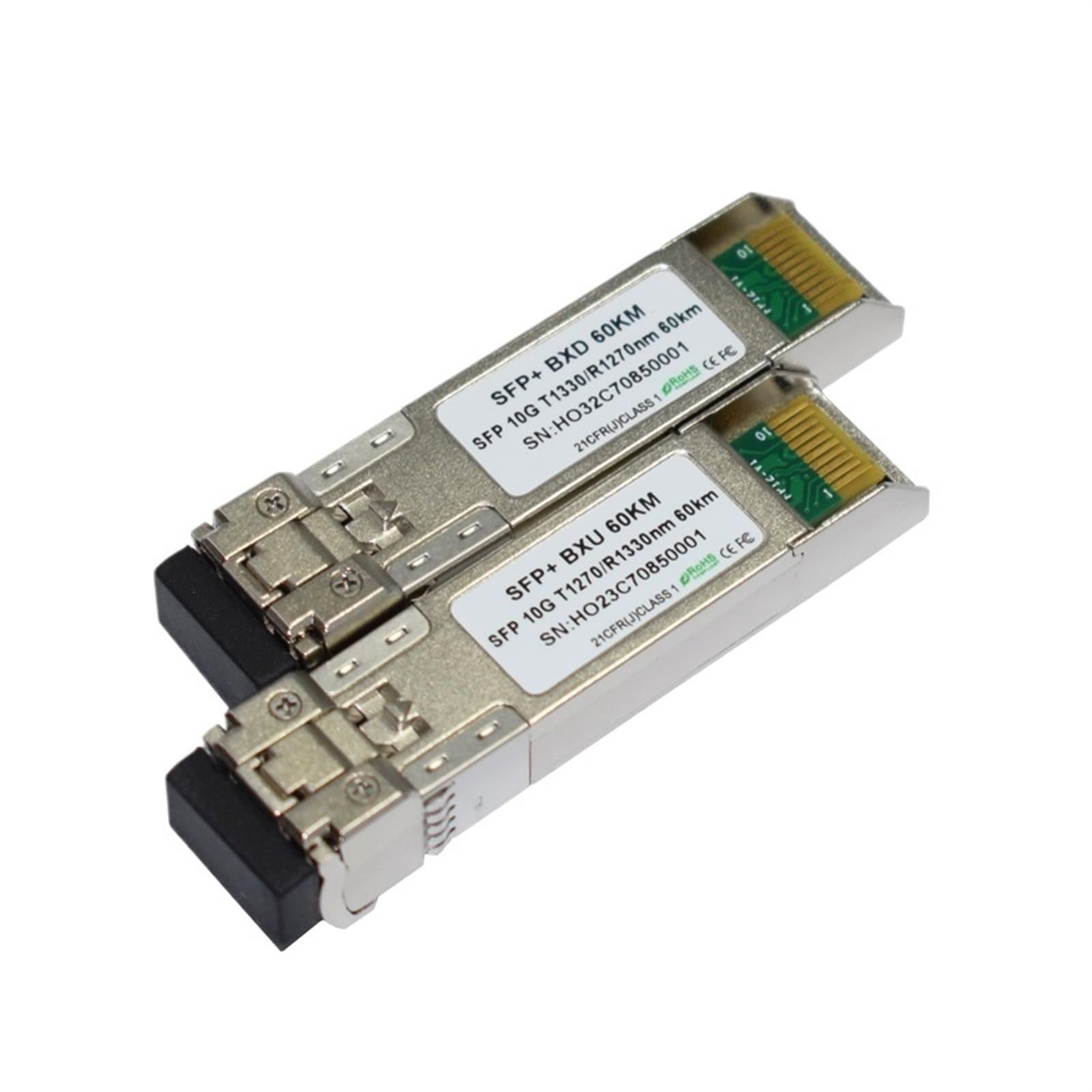 Transceptor de Fibra única WDM SFP 10G SFP 80Km 1270/1330nm con Conector LC DDM, 5 Pares