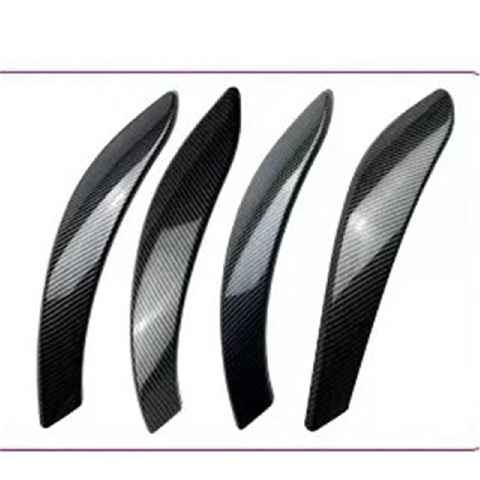 Bqwyedpl Carbon Fiber Fit For Bmw 3 Series 4 Series 3Gt Car Door Inner Handle Molding Cover Interior Decoration Car Door Latch Handle(Carbon Fiber)