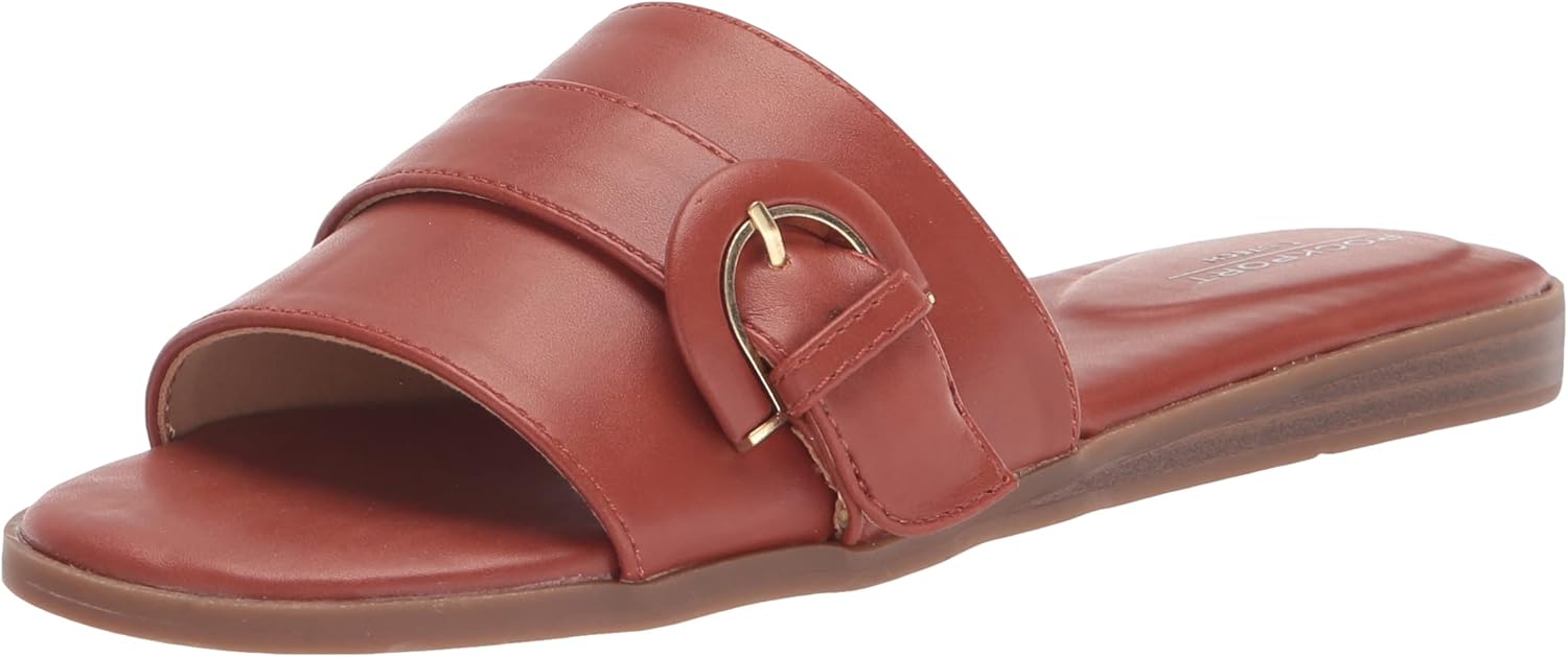 Rockport Women's Yara Slide Sandal, Picante, 5
