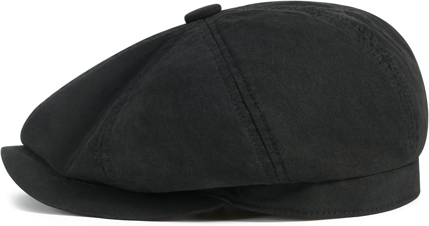 BOTVELA Men's Newsboy Gatsby Hat Cotton Vintage Flat Ivy Cabbie Cap - Image 2