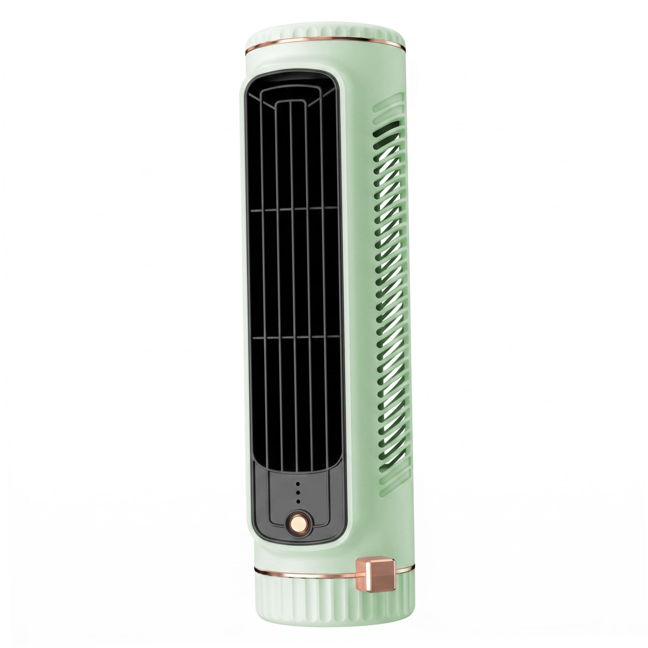 Bemonew Cold Fan For Bedroom, Quiet Desk Fans Usb Rechargeable Cooling Tower Fan Bladeless Portable Cold For Bedroom (Green)
