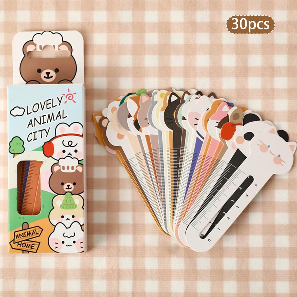 Pack Of 30 Animal Bookmarks Children, Funny Animal Motifs Bookmarks - View #14