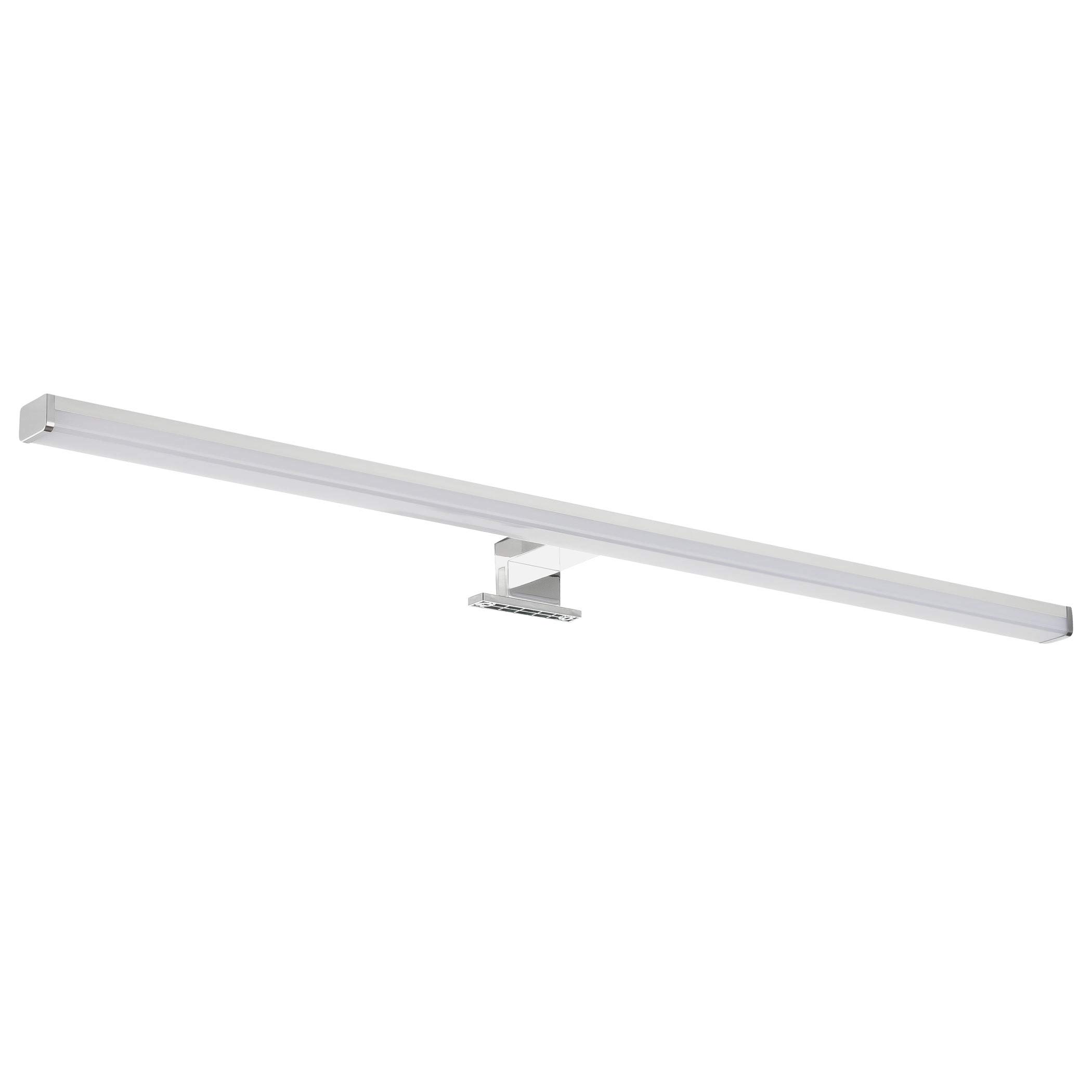 SEBSON® Lampara Espejo Baño LED 80cm, Luz Espejo Pinza + Armario, 15W, 1300lm Blanca Neutra 4000K, IP44-780x98x44mm