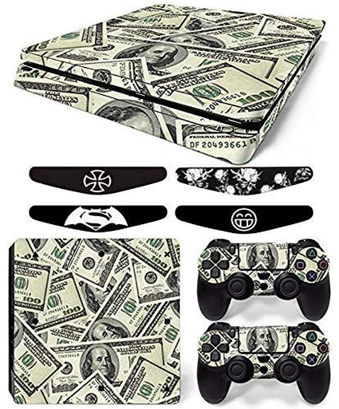 Khushi D�cor Money Them Theme 3m Skin Sticker Cover for Ps4 Slim Console and Controllers|52 (B0CP5Z5NSB) Amazon Price History, Amazon Price Tracker