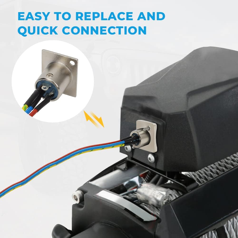 Socket Connector Assembly Winch Replacement Parts for Gen2 97495 97412 XRC 9500 12000 Winches 97495-59 9749559