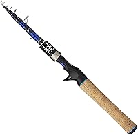 Vista 9 de EOW XPEDITE PRO Cañas de pescar telescópicas portátiles de fundición y spinning, 24T en blanco de carbono y punta de carbono sólido, mango