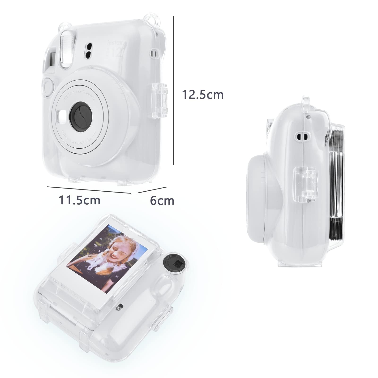 Amazon | Rieibi instax mini 12ケース、インスタックスミニ 12 チェキ