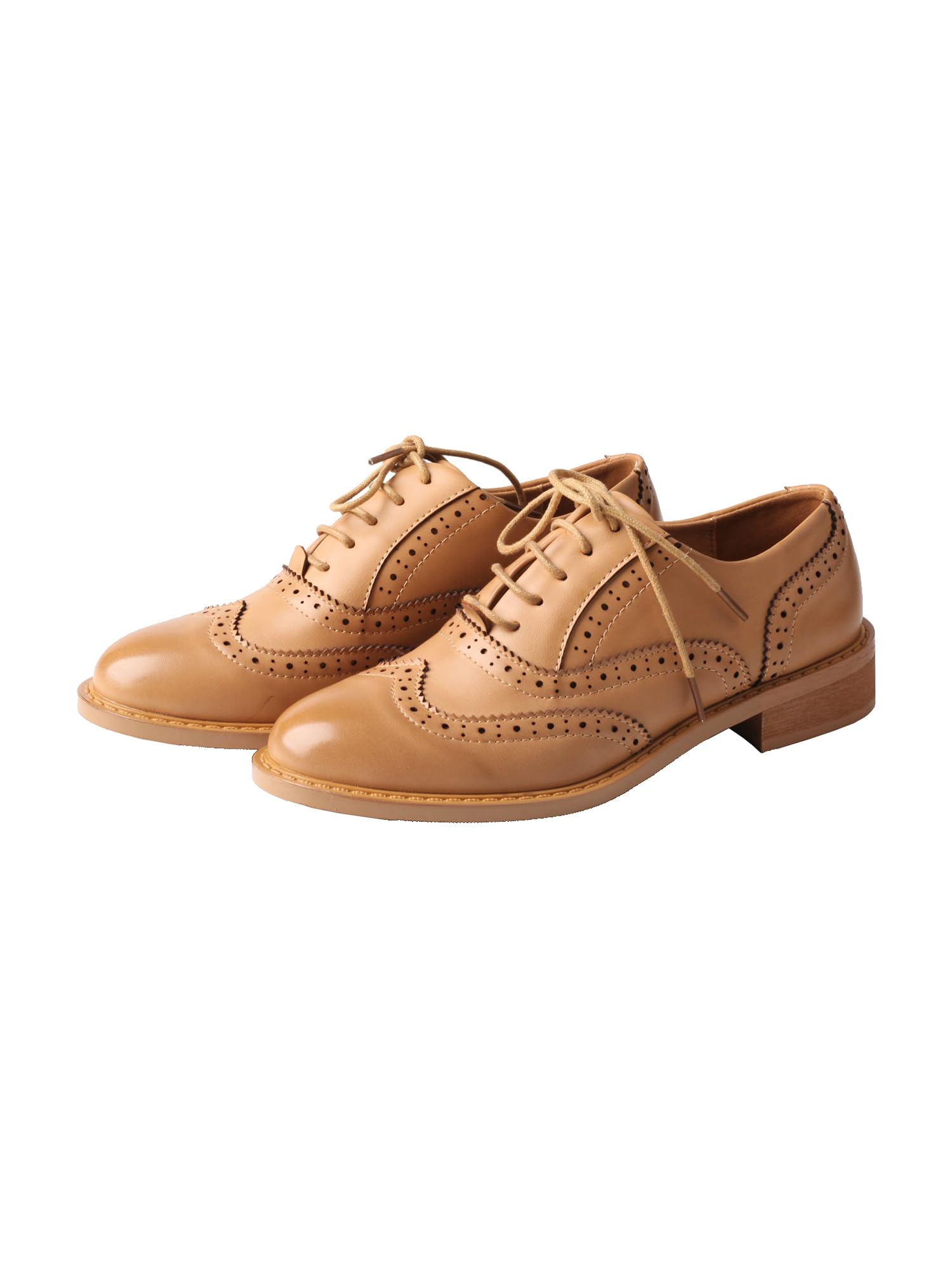 TMA EYES Femmes Classic Oxford Lacets Business Dress Chaussures Plates - Formes Oxford Chaussures