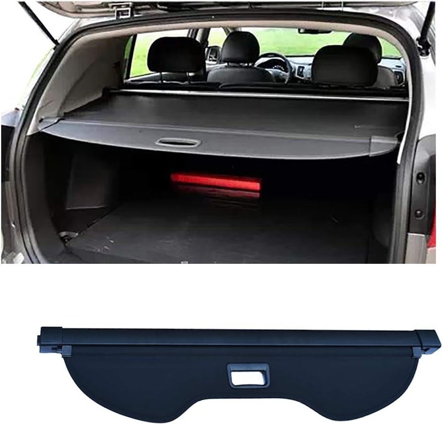Trunk Shade Black Rear Retractable Cargo Cover for Ford Explorer 2011