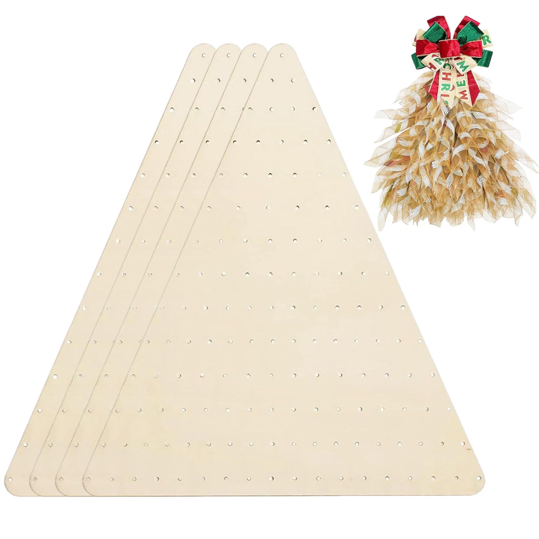 Forme pour Halloween et Noel couronne de bricolage en bois originale