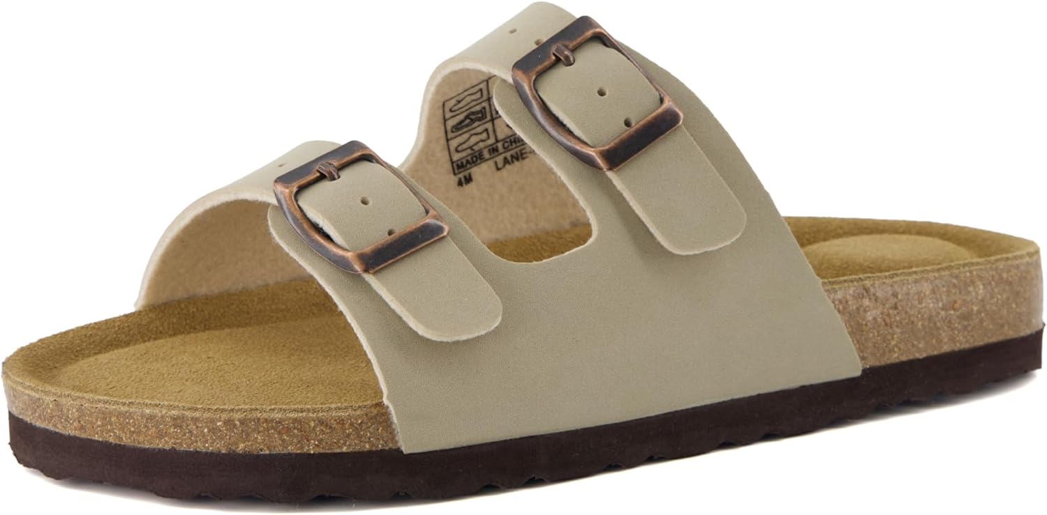 CUSHIONAIRE Kid's Lane JR Sandal - Comfort Cork Footbed