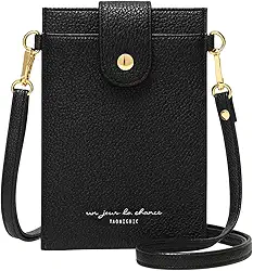 Bolsa Feminina Casual com Porta Celular em Couro PU – Carteira, Crossbody, Mini Shoulder Bag com Fechamento Magnético e Espaço para Cartões – Elegância Compacta para o Dia a Dia