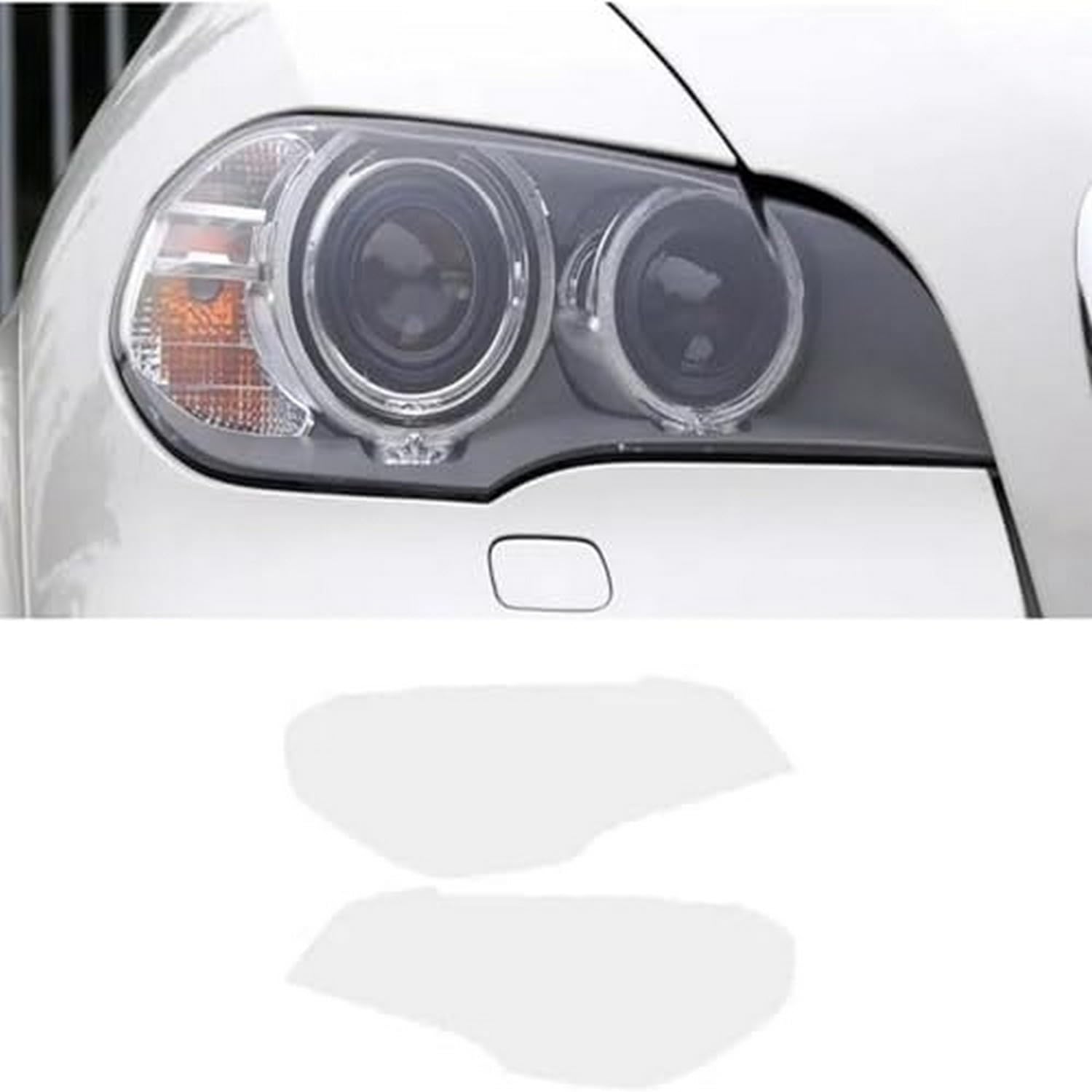 Film de protection de phare BMW X5 E70 contre le jaunissement et les impacts TPU