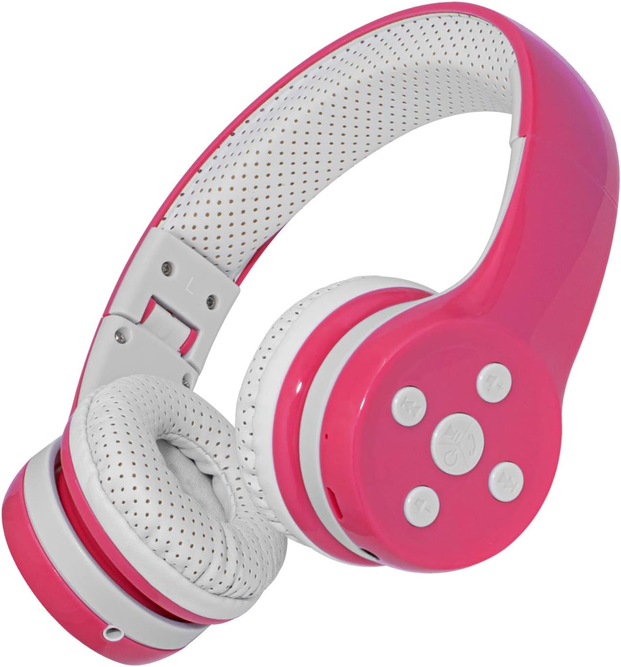 YUSONICToddler Bluetooth Headphones for Girls, Wireless Headphones for Kids with Sharing Port, Kids Girls Headphones with Mic for Phones Notebook Tablet School Network (bs690 Pink 1)