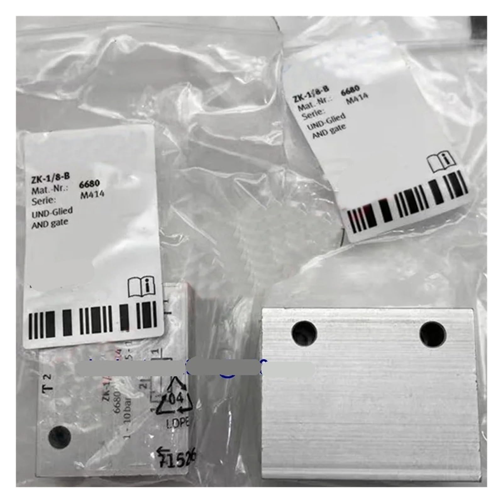 Vanne ZK-1/8-B 6680 composant pneumatique 1 pièce pour atelier