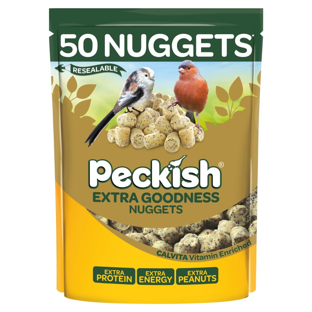 Peckish Extra Goodness Suet Nuggets, High in Energy, with Calvita Vitamin Enrichment (100 Nuggets) - 1