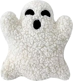 Fyrdyn Halloween Kissen | Plüschkissen Herbst Deko - Plüschkissen Wohnaccessoires Halloween Deko Für Wohnzimmer Party Herbst Ferien Wohnung Couch Schlafzimmer Bett