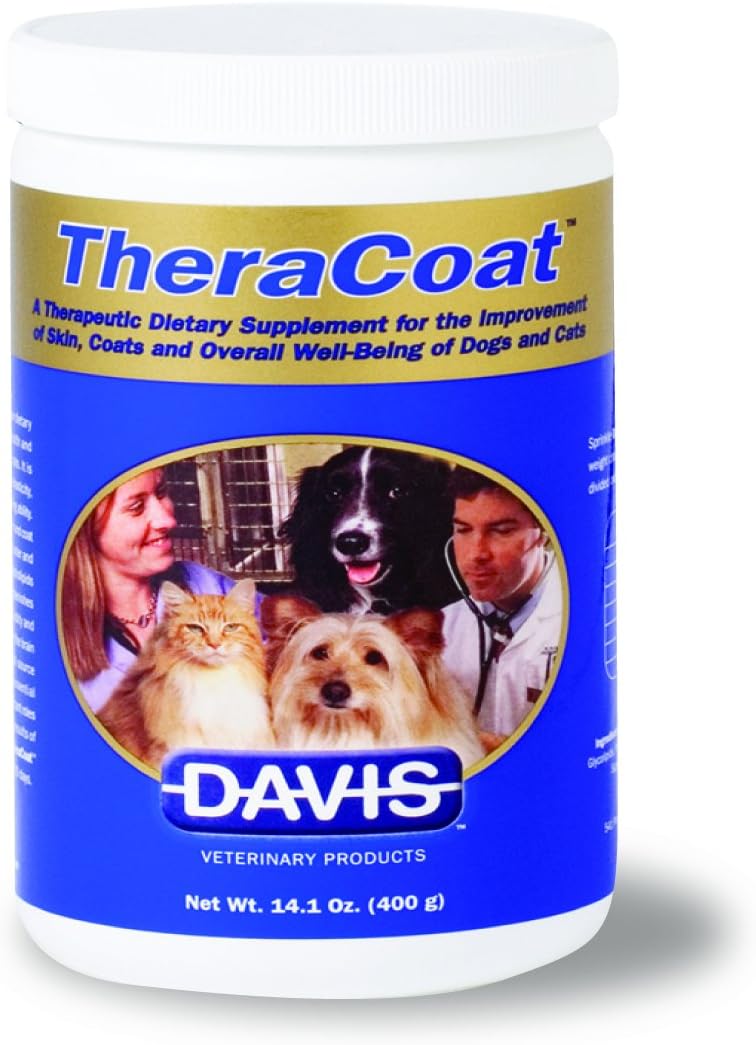 Davis TheraCoat Pet Dietary Supplement Powder for Dogs and Cats 16 oz.