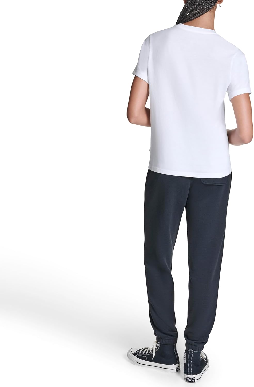 Converse Womens Casual Chuck Patch Logo Crew Neck T-Shirt - Image 5