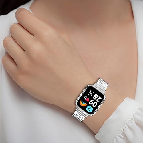 Miniatura 7 de Chofit Compatible con Redmi Watch 3 LiteActive Band, bandas de metal de acero inoxidable, pulseras ajustables, accesorios de reloj inteligente para