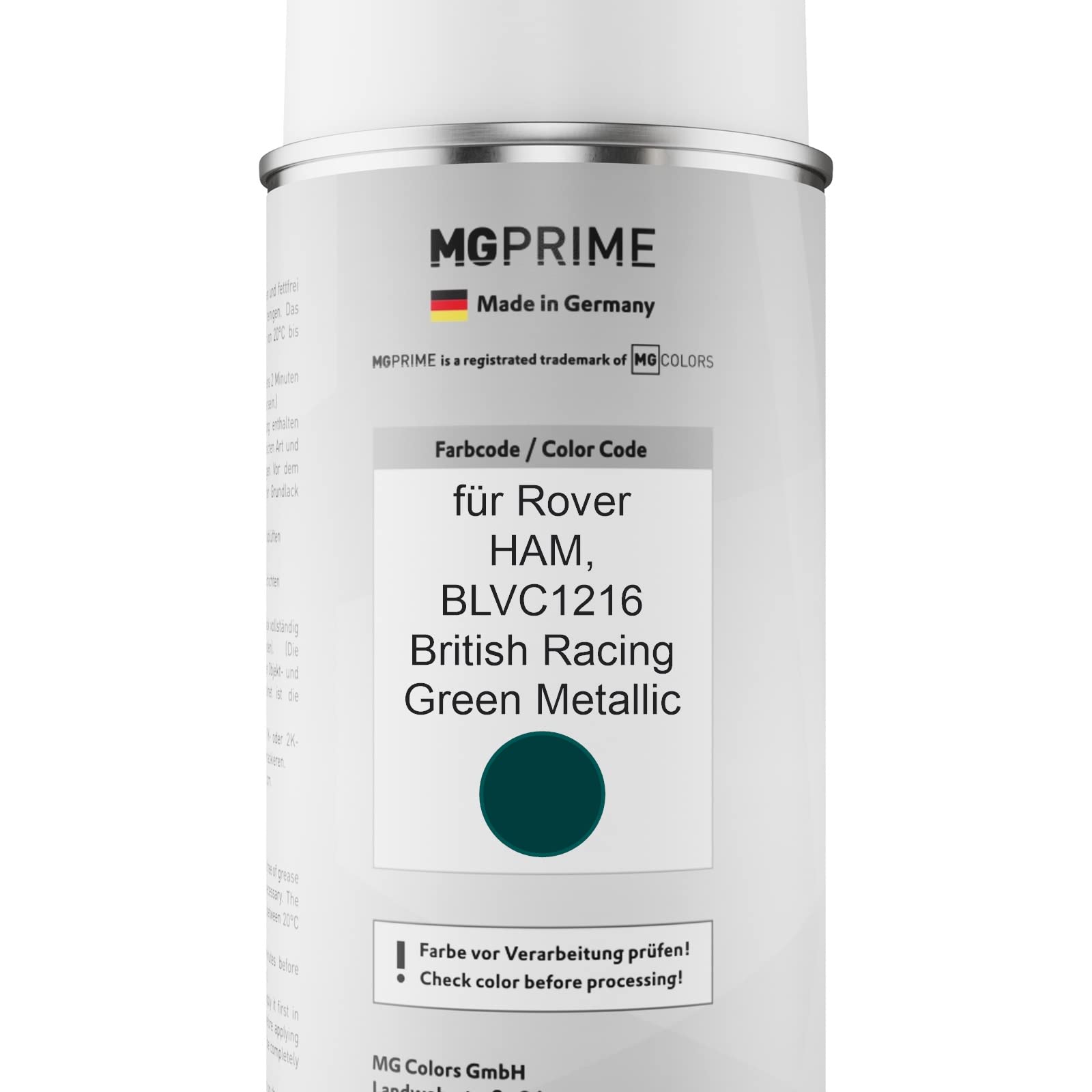 MG PRIME Peinture Voiture Bombes Aérosols Pour Range